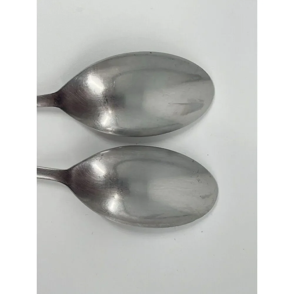 J A Henckels Zwilling Synergy Stainless Dinner Oval Soup Spoons 7 5/8” Set Of 2